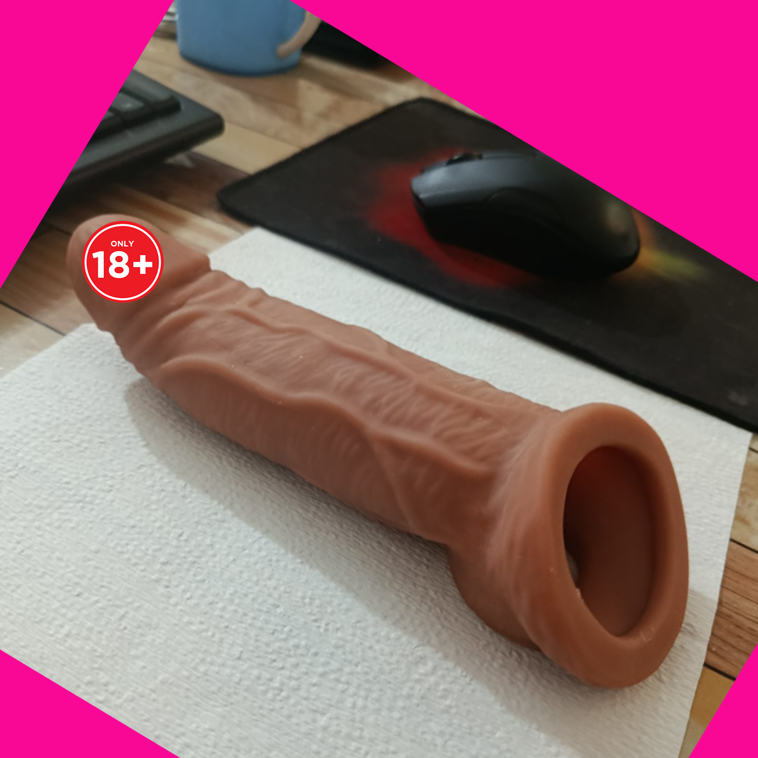 ₀̷₁̷Maxlock Extra Large Jumbo Dragon Condom 8 inch - Image 5