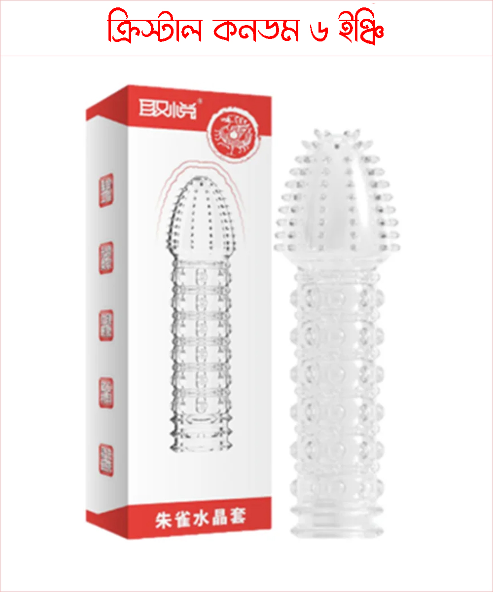 Funda Crystal Clear Round Dotted Mazic Condom (Red box)