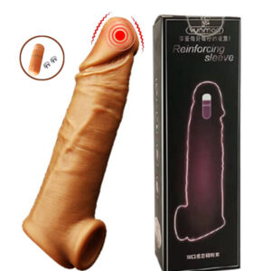 Reinforcing Sleeve Real Skin Vibration Condom For Men