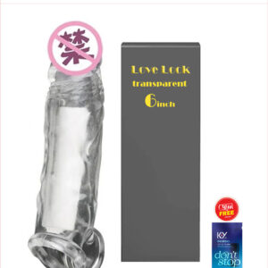 ₀̷₃̷ LoveLock Reusable Transparent Dragon Condom 6 inch