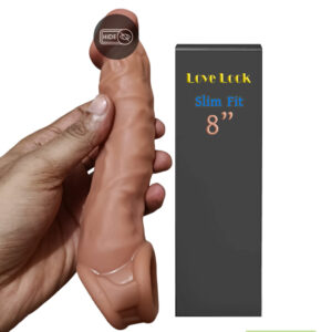 Love Lock Slim Fit Silicone Dragon Condom 8 inch